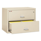 Two-drawer Lateral File, 37.5w X 22.13d X 27.75h, Ul Listed 350 Degree, Letter-legal, Parchment