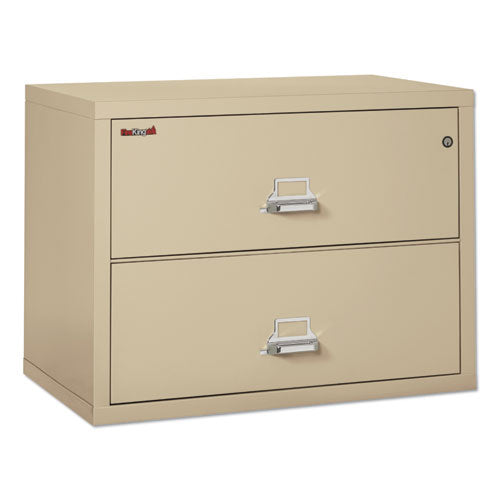 Two-drawer Lateral File, 37.5w X 22.13d X 27.75h, Ul Listed 350 Degree, Letter-legal, Parchment