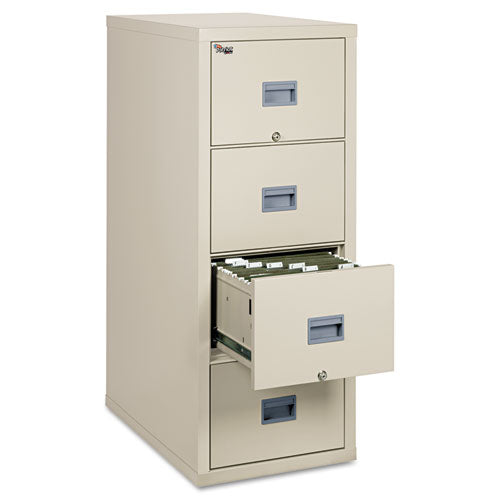 Patriot Insulated Four-drawer Fire File, 17.75w X 31.63d X 52.75h, Parchment