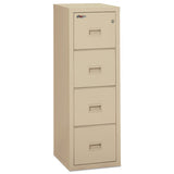 Turtle Four-drawer File, 17.75w X 22.13d X 52.75h, Ul Listed 350 Degree For Fire, Parchment