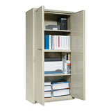 Storage Cabinet, 36w X 19 1-4d X 72h, Ul Listed 350 Degree, Parchment