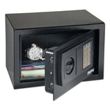 Small Personal Safe, 0.3 Cu Ft, 12.25w X 7.75d X 7.75h, Black