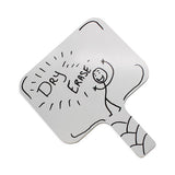 Dry Erase Paddle, 9.75 X 8, White, 12-pack