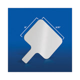 Dry Erase Paddle, 9.75 X 8, White, 12-pack