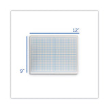 Graphing Two-sided Dry Erase Board, 12 X 9, Xy Axis Front, White Back, 12-pack