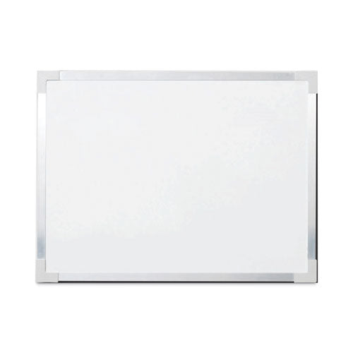 Framed Dry Erase Board, 48 X 36, White, Silver Aluminum Frame