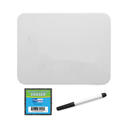 Magnetic Dry Erase Board Set, 12 X 9, White, Black Markers, 12-pack