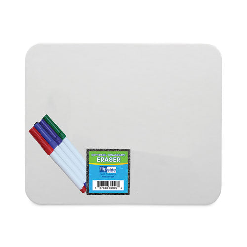 Magnetic Dry Erase Board Set, 12 X 9, White, Assorted Color Markers, 12-pack