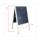 Black Chalkboard Marquee Board. 24 X 42, Natural Wood Frame