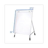 Adjustable Dry Erase Board, 27.5 X 32 Board, White Surface With Aluminum Frame
