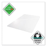 Cleartex Ultimat Polycarbonate Chair Mat For Low-medium Pile Carpet, 35 X 47, Clear