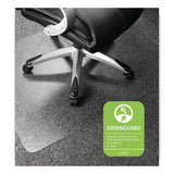 Cleartex Ultimat Polycarbonate Chair Mat For Low-medium Pile Carpet, 35 X 47, Clear