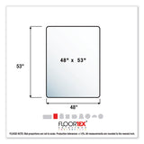 Cleartex Ultimat Polycarbonate Chair Mat For Low-medium Pile Carpet, 48 X 53, Clear