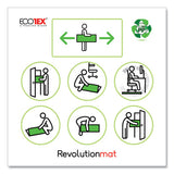 Ecotex Polypropylene Anti-slip Foldable Chair Mat For Hard Floors, 35 X 46, Translucent