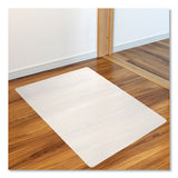 Ecotex Polypropylene Anti-slip Foldable Chair Mat For Hard Floors, 45 X 53, Translucent