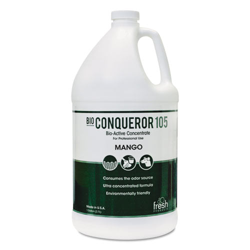 Bio Conqueror 105 Enzymatic Odor Counteractant Concentrate, Mango, 1 Gal, 4-carton