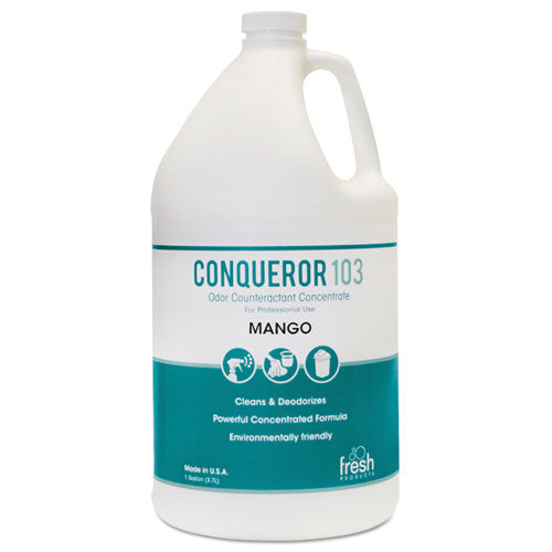 Conqueror 103 Odor Counteractant Concentrate, Mango, 1 Gal Bottle, 4-carton