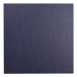 Leather Look Presentation Covers For Binding Systems, 11.25 X 8.75, Navy, 100 Sets-box