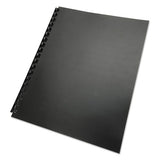 100% Recycled Poly Binding Cover, 11 X 8 1-2, Black, 25-pack