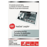 Longlife Thermal Laminating Pouches, 10 Mil, 2.56" X 3.75", Gloss Clear, 100-box