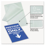 Ezuse Thermal Laminating Pouches, 3 Mil, 9" X 11.5", Gloss Clear, 100-box
