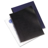 Velobind Presentation Covers, 11 X 8 1-2, Black, 50-pack
