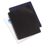 Leather Look Presentation Covers For Binding Systems, 11 X 8.5, Black, 200 Sets-box