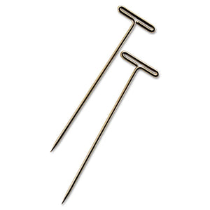 T-pins, Steel, Silver, 1 1-2", 100-box