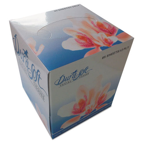 Facial Tissue Cube Box, 2-ply, White, 85 Sheets-box, 36 Boxes-carton