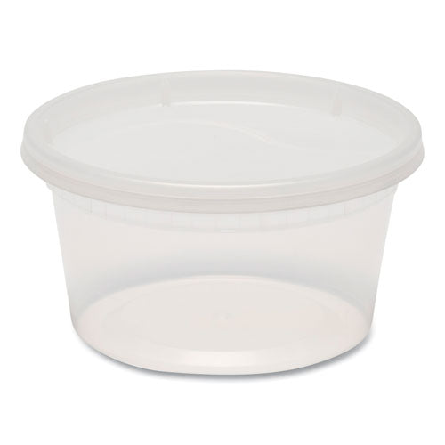 Plastic Deli Containers, 12 Oz, Clear, Plastic, 240/carton