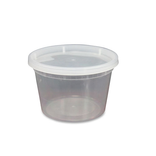 Plastic Deli Containers, 16 Oz, Clear, Plastic, 240/carton