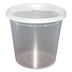 Plastic Deli Containers, 24 Oz, Clear, Plastic, 240/carton