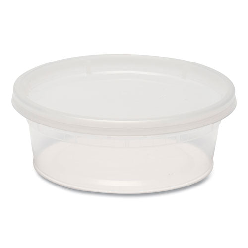 Plastic Deli Containers, 8 Oz, Clear, Plastic, 240/carton