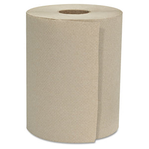 Hardwound Roll Towels, 1-ply, Natural, 8" X 600 Ft, 12 Rolls-carton