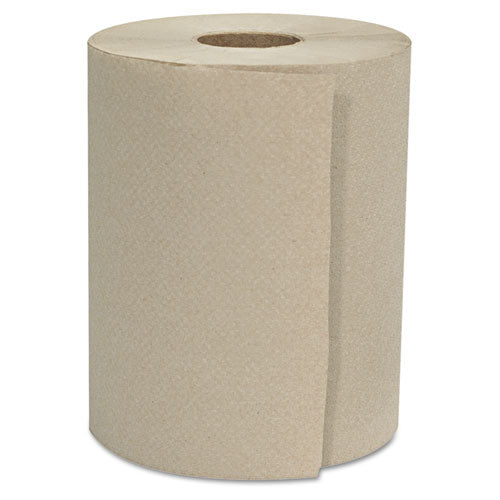 Hardwound Roll Towels, 1-ply, Natural, 8