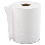 Hardwound Roll Towels, 1-ply, White, 8" X 600 Ft, 12 Rolls-carton