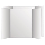 Two Cool Tri-fold Poster Board, 36 X 48, White-white, 6-carton
