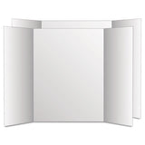 Too Cool Tri-fold Poster Board, 28 X 40, White-white, 12-carton