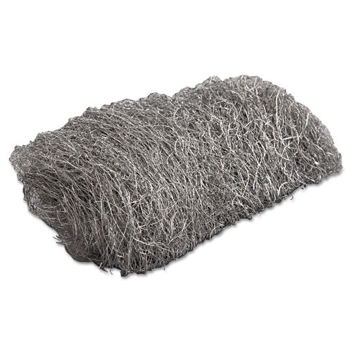 Industrial-quality Steel Wool Hand Pad, #3 Medium, 16-pack, 192-carton