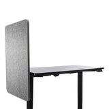 Desk Modesty Adjustable Height Desk Screen Cubicle Divider And Privacy Partition, 23.5 X 1 X 36, Polyester, Gray