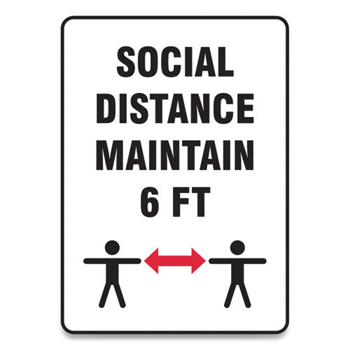 Social Distance Signs, Wall, 7 X 10, 