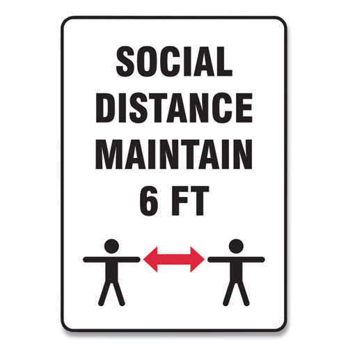 Social Distance Signs, Wall, 10 X 14, 