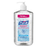 Advanced Refreshing Gel Hand Sanitizer, Clean Scent, 20 Oz Pump Bottle, 12-carton