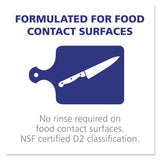 Foodservice Surface Sanitizer, Fragrance Free, 1 Gal Bottle, 4-carton