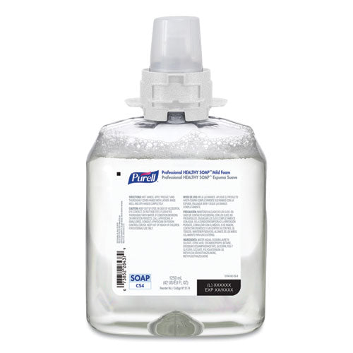 Professional Healthy Soap Mild Foam, Fragrance-free, 1,250 Ml, For Cs4 Dispensers, 4-carton