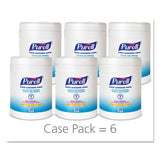 Sanitizing Hand Wipes, 6 X 6 3-4, White, 270-canister, 6 Canisters-carton
