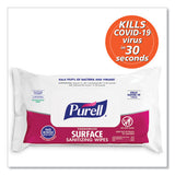 Foodservice Surface Sanitizing Wipes, 7.4 X 9, Fragrance-free, 72-pouch, 12 Pouches-carton