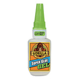 Super Glue Gel, 0.53 Oz, Dries Clear, 4-carton