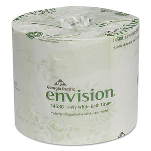 One-ply Bathroom Tissue, Septic Safe, 1-ply, White, 1210 Sheets-roll, 80 Rolls-carton
