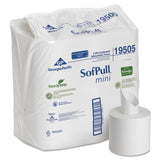 Sofpull Mini Centerpull Bath Tissue, Septic Safe, 2-ply, White, 5.25 X 8.4, 500 Sheets-roll, 16 Rolls-carton